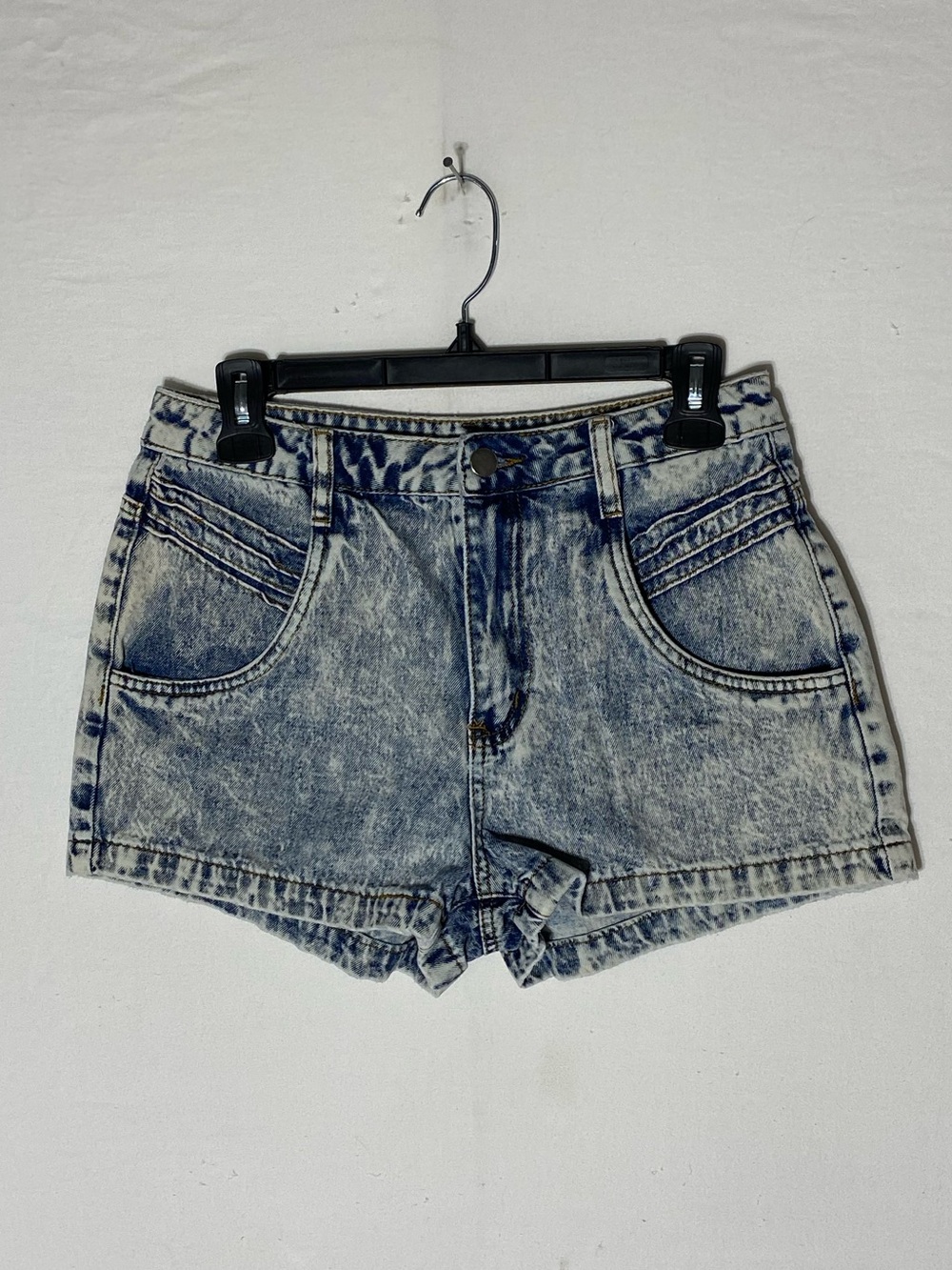 5/$35 Shein High Rise Acid Wash Denim Shorts S Retro Festival 90s